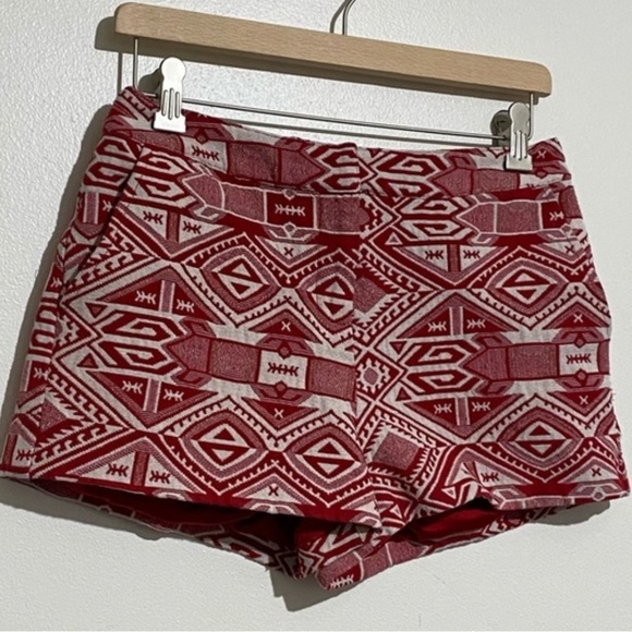 Forever 21 red and white Aztec boho embroidered shorts - Picture 7 of 7